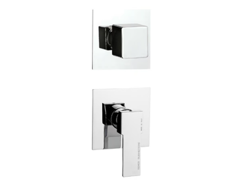 QUBIKA - Chrome-plated single handle shower mixer with diverter by Remer Rubinetterie - view 2